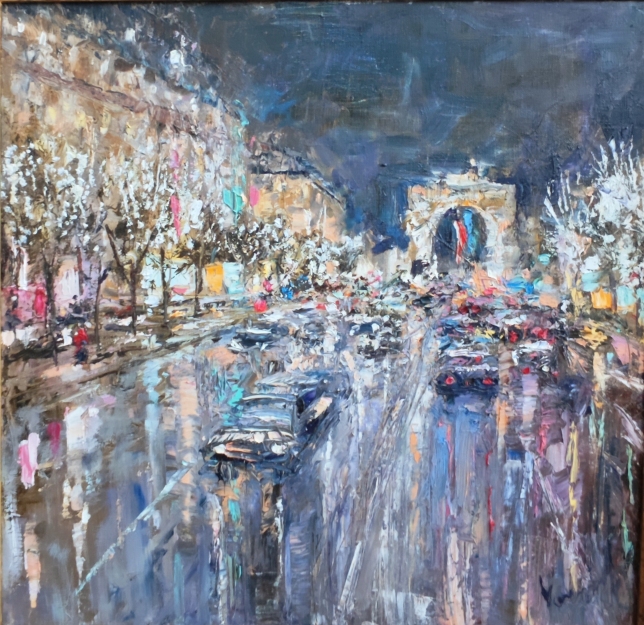 Painting for sale online - Champs-Elysees