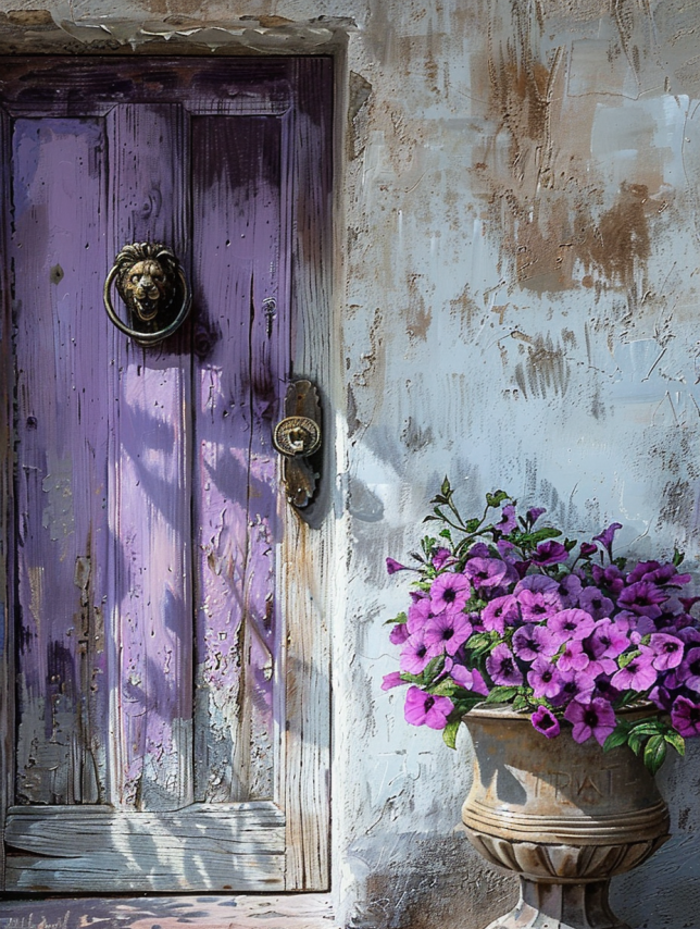 Painting for sale online - Melancholy of Color - Violet