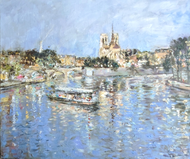 Painting for sale online - Paris Evening