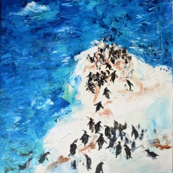 Painting for sale online - Penguins