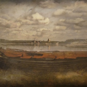 Painting for sale online - SOLOVKI BOAT - VALDAI 2014 - 2022
