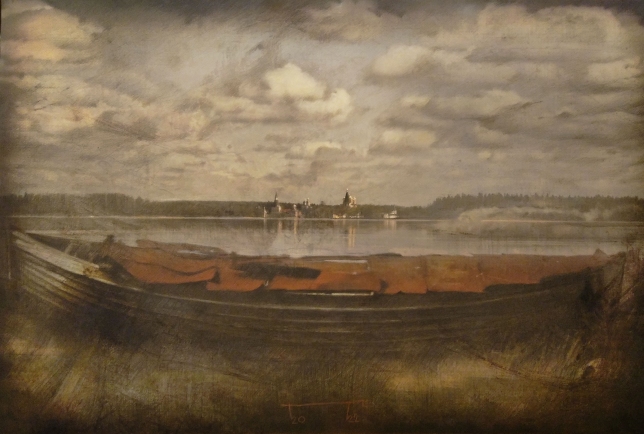 Painting for sale online - SOLOVKI BOAT - VALDAI 2014 - 2022