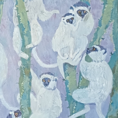 Painting for sale online - Gentle Angels of Madagascar