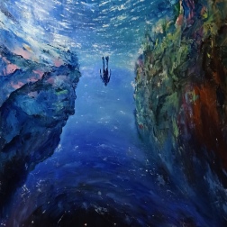 Painting for sale online - Dive into space