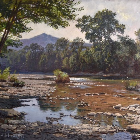 Painting for sale online - The Psekups River in Goryachy Klyuch