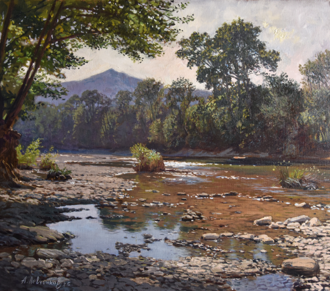 Painting for sale online - The Psekups River in Goryachy Klyuch