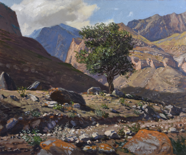 Painting for sale online - In the Caucasus Mountains