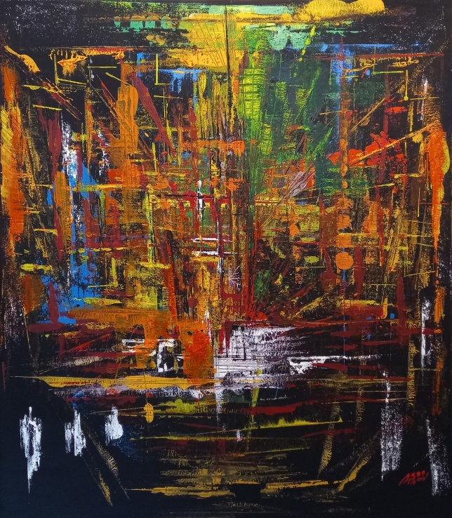 Painting for sale online - The Big City Matrix
