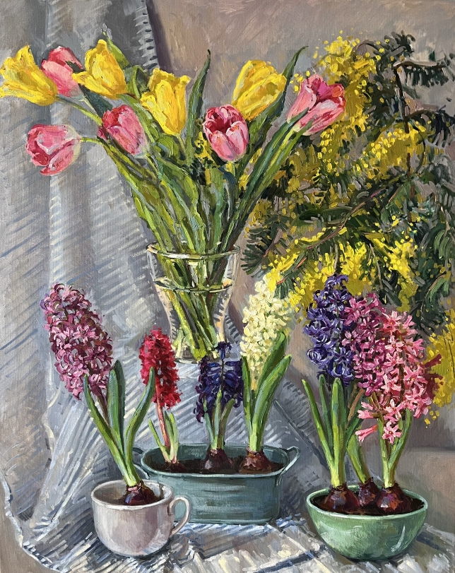 Painting for sale online - SPRING FLOWERS