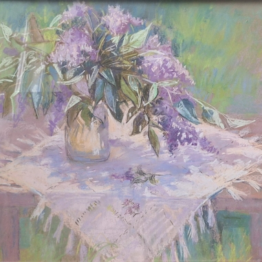 Painting for sale online - Lilac bush