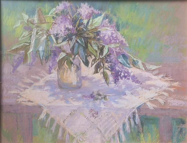 Painting for sale online - Lilac bush