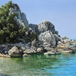 Painting for sale online - Wild Beach, Montenegro
