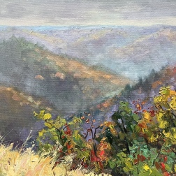 Painting for sale online - FOGGY DISTANCES OF THE ZHIGULI