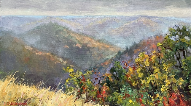 Painting for sale online - FOGGY DISTANCES OF THE ZHIGULI