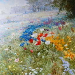 Painting for sale online - Moorish lawn