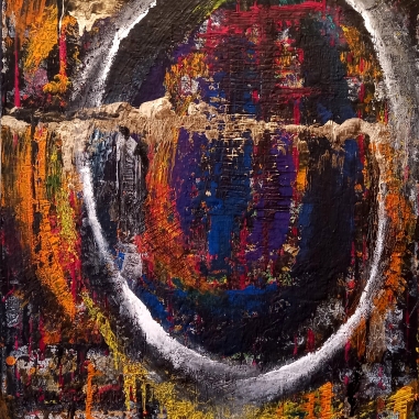Painting for sale online - Cross and oval