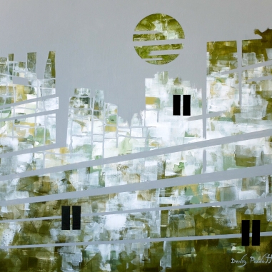 Painting for sale online - The Broken Town