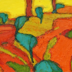 Painting for sale online - Mayakovsky is walking towards them along the path
