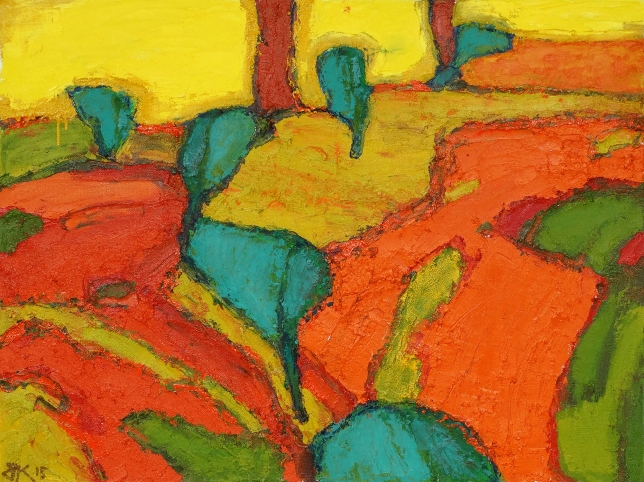 Painting for sale online - Mayakovsky is walking towards them along the path