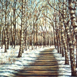 Painting for sale online - Moscow Spring Day in Sokolniki (Moscow Series)