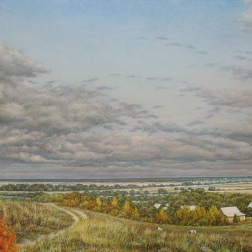 Painting for sale online - Over the Oka Ozeritsy Dedicated to Vasily Polenov 