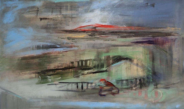 Painting for sale online - Embankment of the Yauza in Moscow