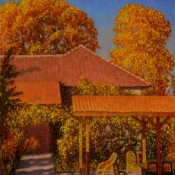 Painting for sale online - Autumn on the Danube Bank  (From the series)  