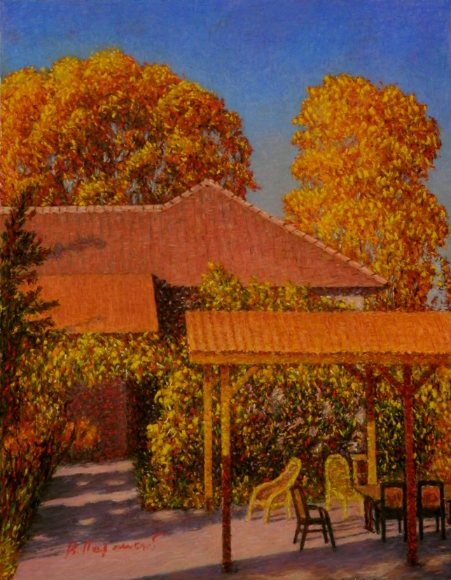 Painting for sale online - Autumn on the Danube Bank  (From the series)  