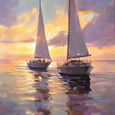 Painting for sale online - Sailing Regatta