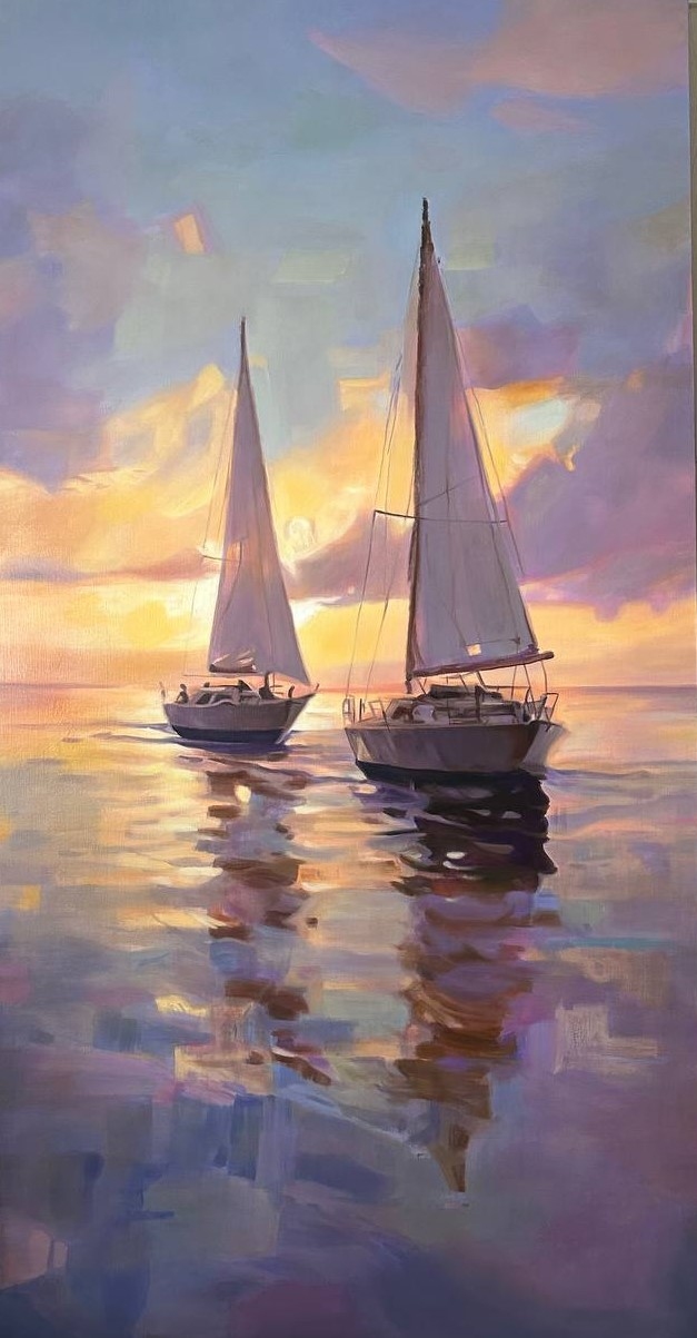Painting for sale online - Sailing Regatta