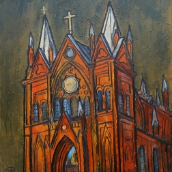 Painting for sale online - Костел в Курске