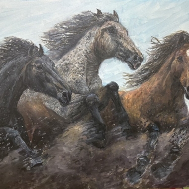 Painting for sale online - Running