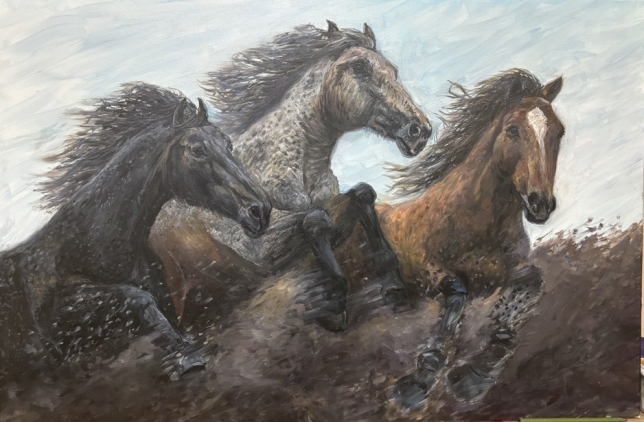 Painting for sale online - Running