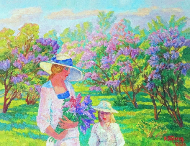 Painting for sale online - The lilac is blooming