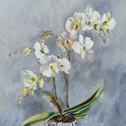 Painting for sale online - The White Orchid