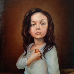 Painting for sale online - The Girl with an Apple