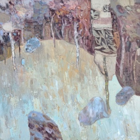 Painting for sale online - Forest stones