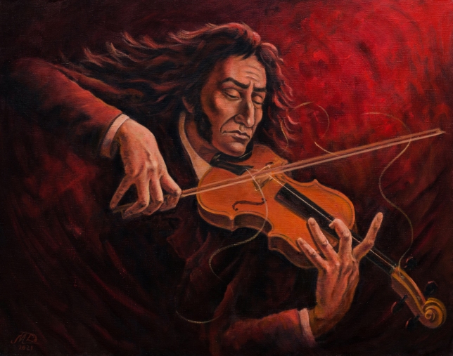 Painting for sale online - Paganini