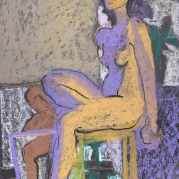 Painting for sale online - Girl on a chair