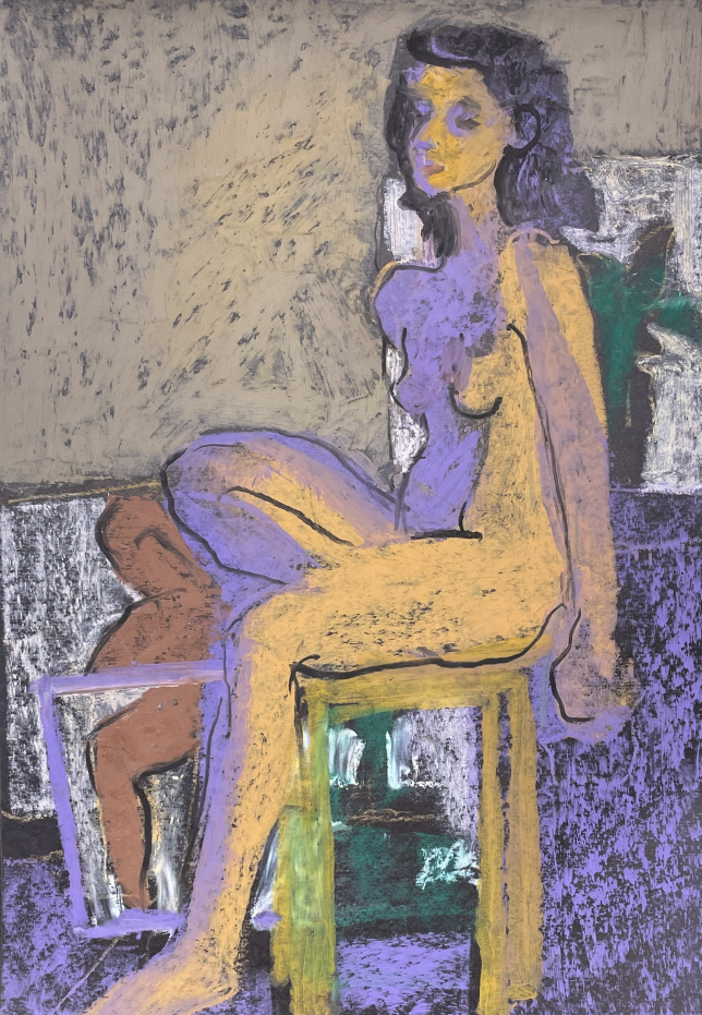 Painting for sale online - Girl on a chair