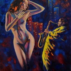 Painting for sale online - Melody in the Night