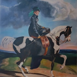 Painting for sale online - Всадница 