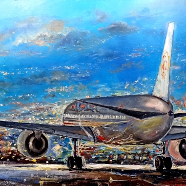 Painting for sale online - Ready for takeoff!