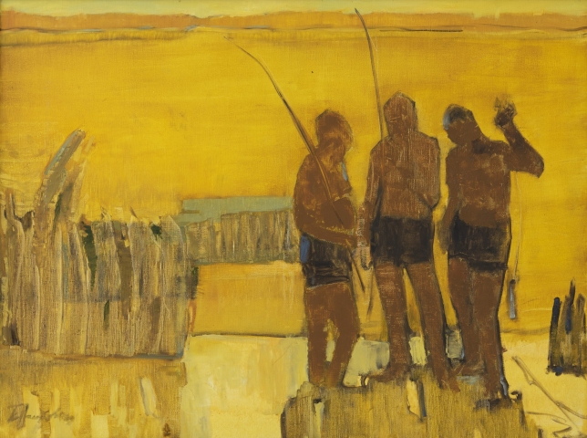 Painting for sale online - Fishermen on the Volga