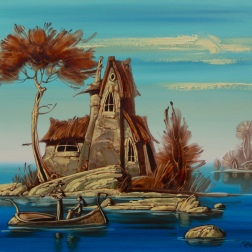 Painting for sale online - Red Island