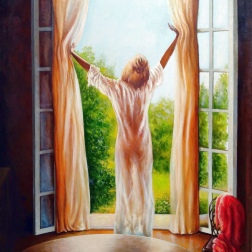 Painting for sale online - Good Morning!