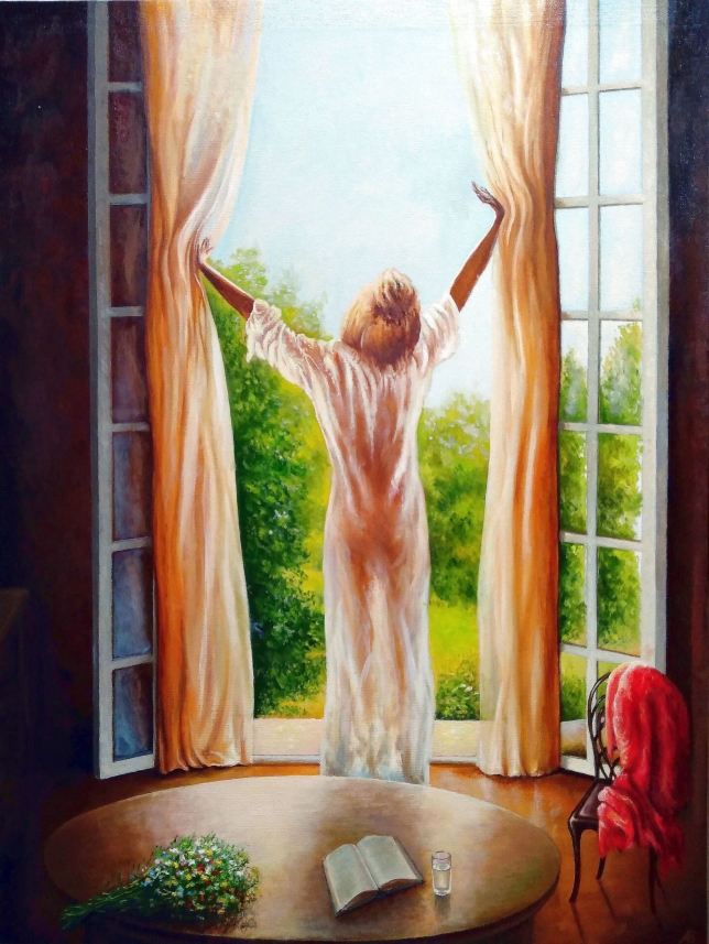 Painting for sale online - Good Morning!