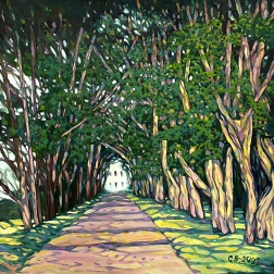 Painting for sale online - Пейзаж Лето в усадьбе