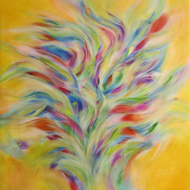 Painting for sale online - Flameleaf Symphony