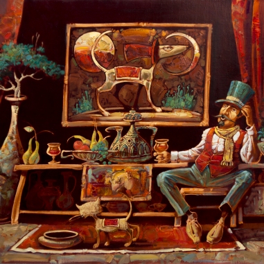 Painting for sale online - On a visit